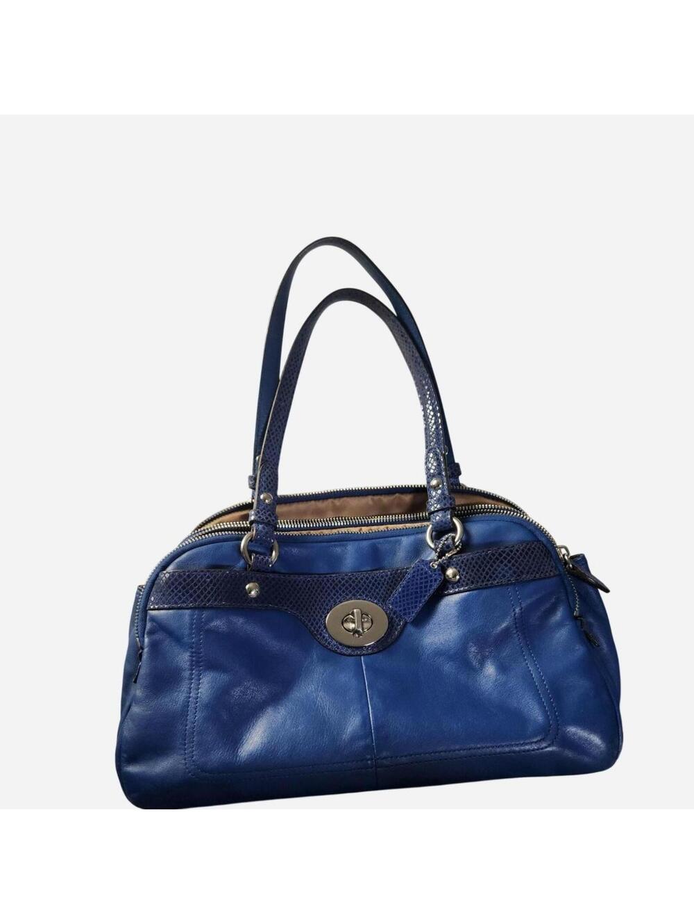 Coach Women's Blue and Navy Bag